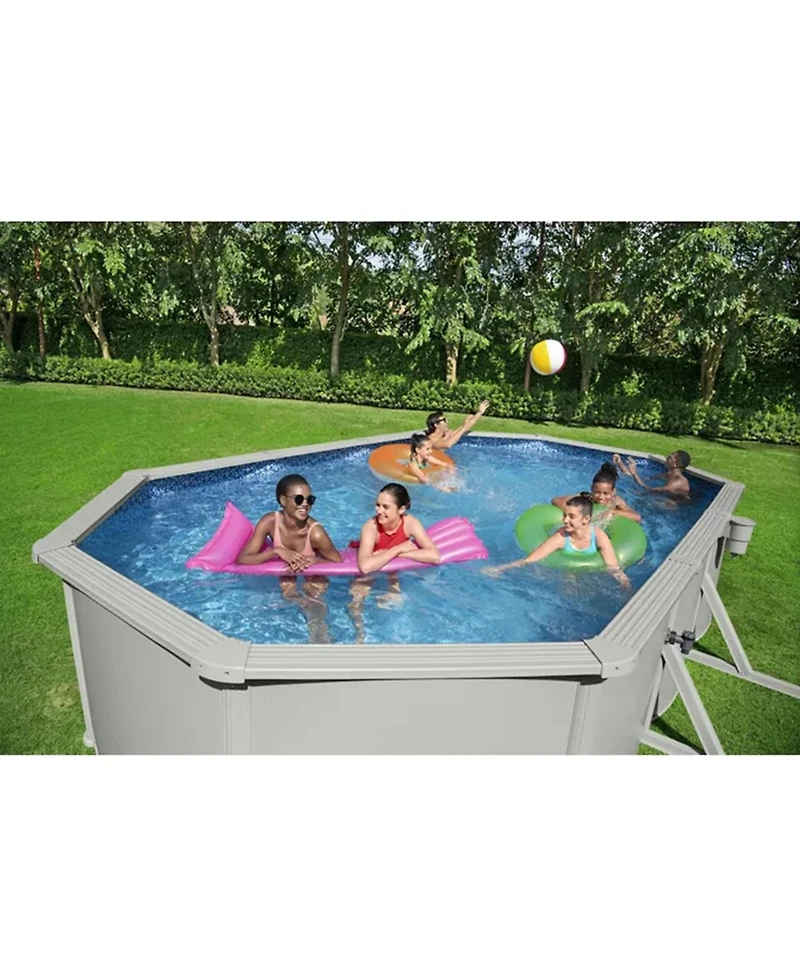 Bestway Hydrium 20 x 12 x 48" Steel Wall Oval Above Ground Swimming Pool Set