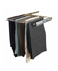 Rev-a-Shelf 30" Pullout Closet Wire Pant Rack for 16 Pairs, Chrome, Psc-3014CR