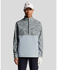 Lyle & Scott Men's Golf Printed Half Zip Windjammer Jacket