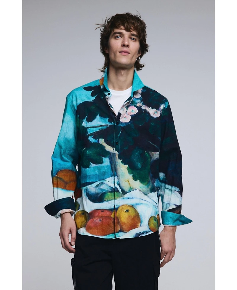 Desigual Men's Still life checkered shirt