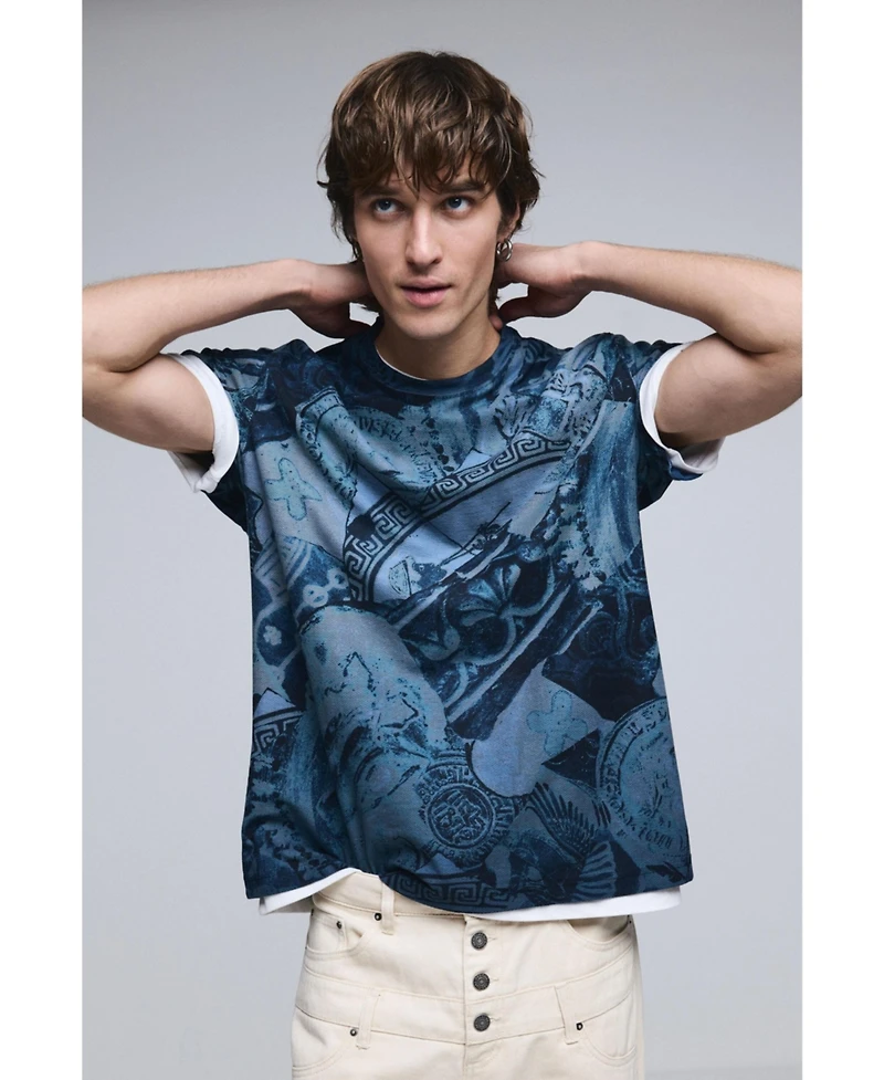 Desigual Men's Short-sleeve mosaic T-shirt