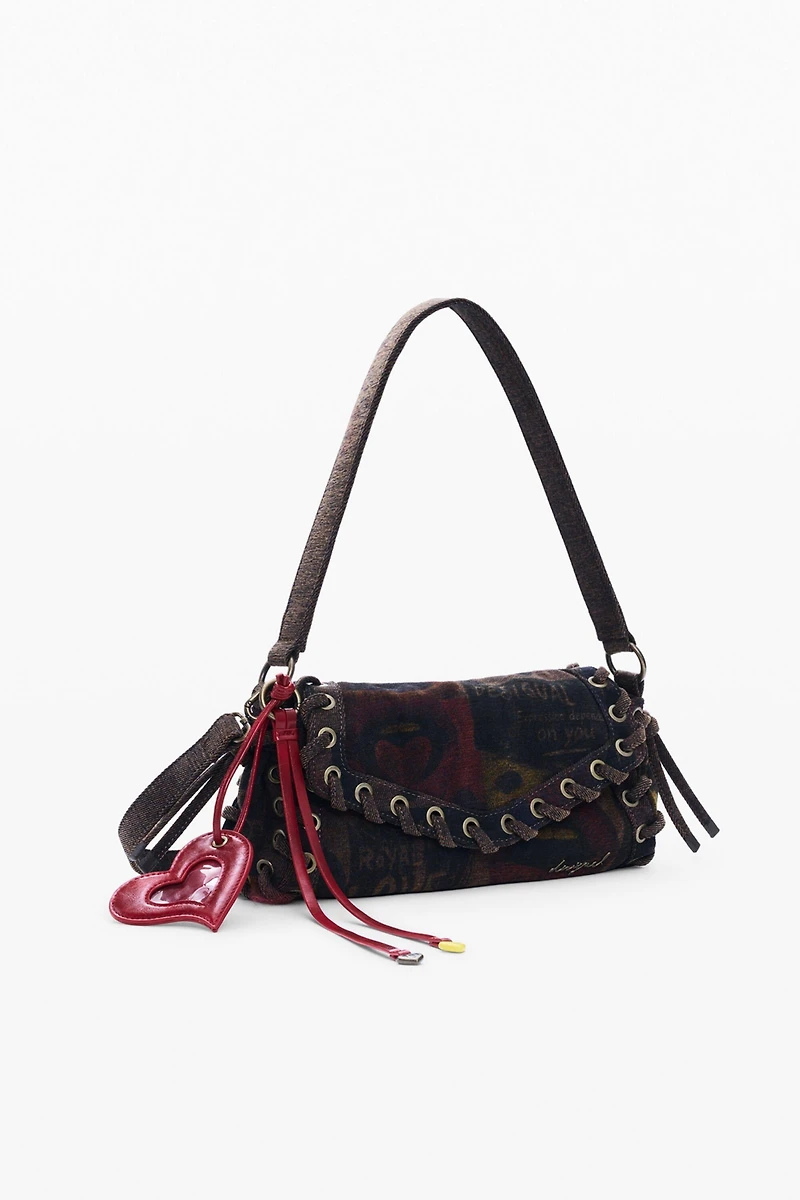 Desigual Women's Medium graffiti lips bag