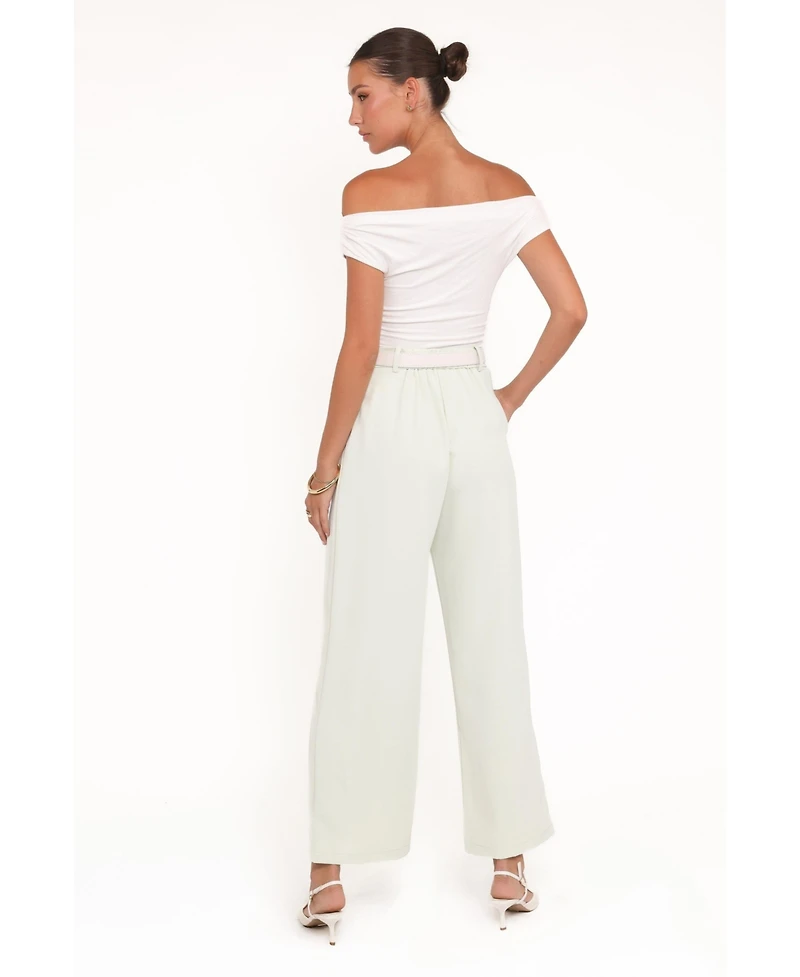 Petal and Pup Women's Lia Wide Leg Pant - Sage Green