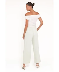 Petal and Pup Women's Lia Wide Leg Pant - Sage Green