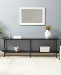 Manhattan Comfort Celine 71" Wood 2-Shelf Console Table