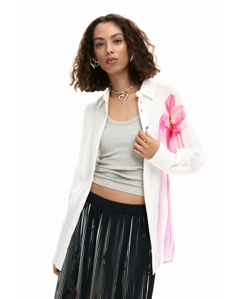 Desigual Women's Arty texture midi skirt