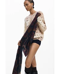 Desigual Women's Rectangle foulard Mouth