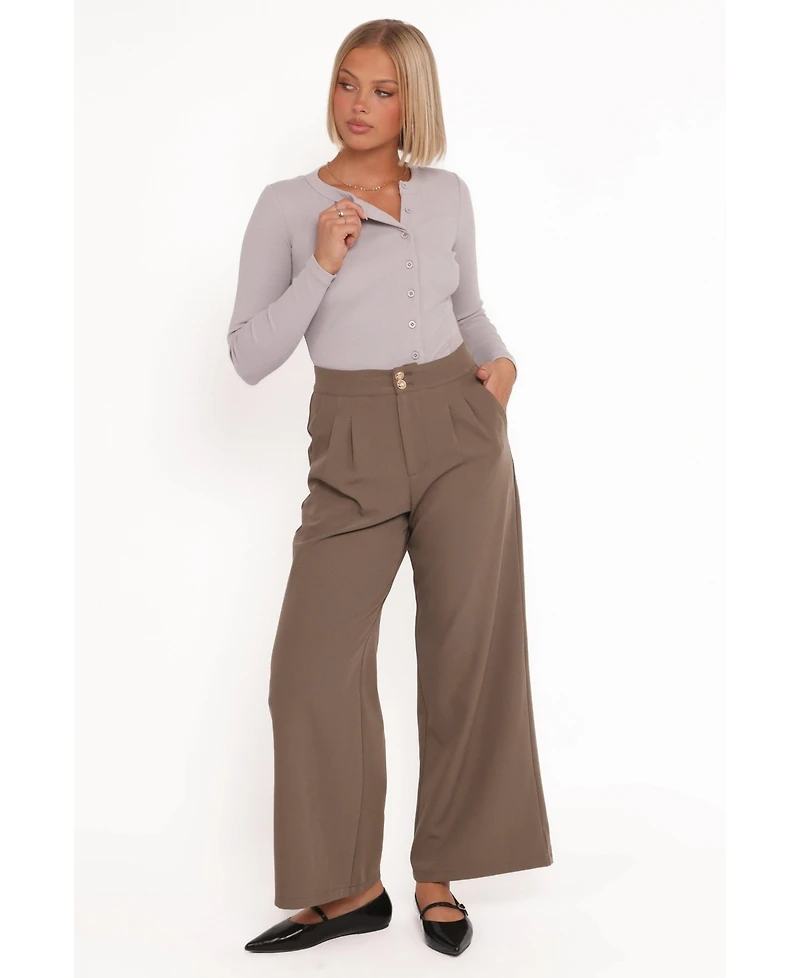 Petal and Pup Women's Curtis Pants - Taupe