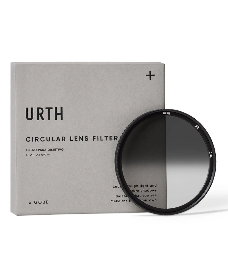 Urth 58mm Hard Graduated ND8 3-Stop Lens Filter Plus+