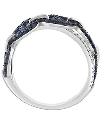 Effy Collection Sapphire (5/8 ct. t.w.) And Diamond (1/8 ct. t.w.) Ring in 14k White Gold