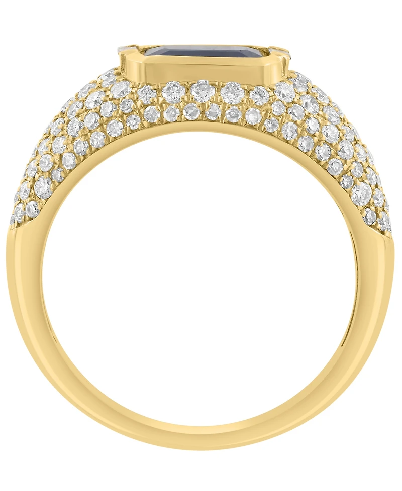 Effy Collection Sapphire (1-1/20 ct. t.w.) And Diamond (3/4 ct. t.w.) Ring in 14k Yellow Gold