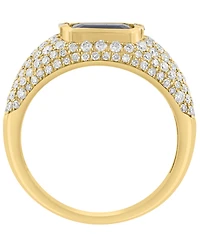 Effy Collection Sapphire (1-1/20 ct. t.w.) And Diamond (3/4 ct. t.w.) Ring in 14k Yellow Gold