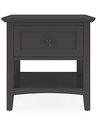 Furniture Hedworth Wood Rectangle Coffee Table with 2 Square End Tables Set