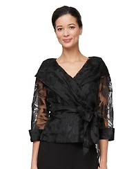 Alex Evenings Petite V-Neck Top