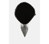 Bar Zone Tear Shaped Faux Leather Boots