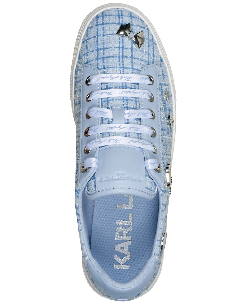 Karl Lagerfeld Paris Women's Cate Macaron Lace-Up Sneakers