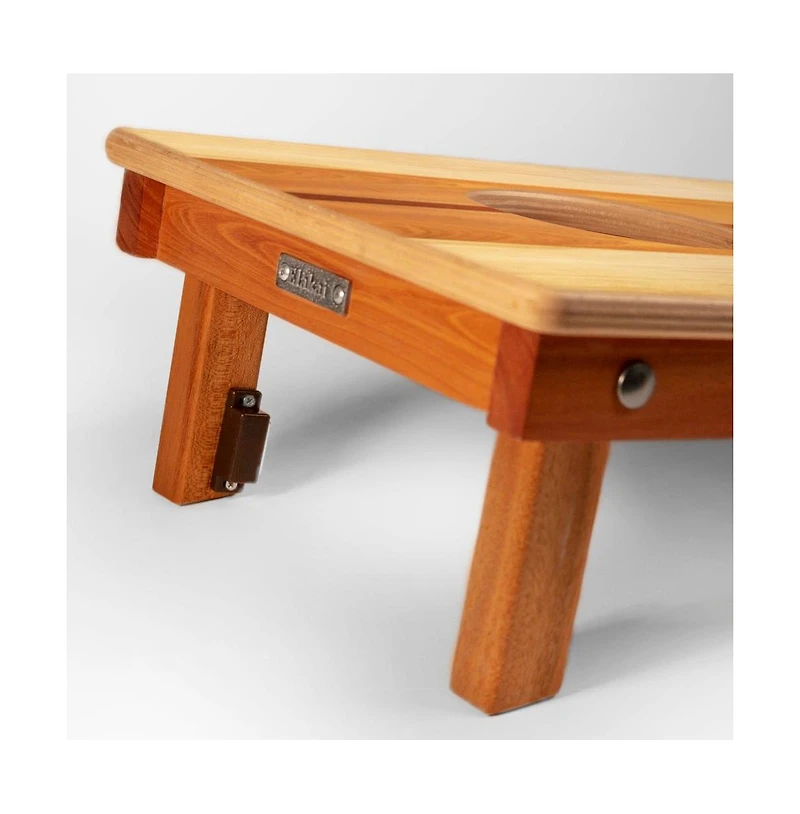 Elakai 1ft x 2ft Woody Compact Travel Cornhole Board Set