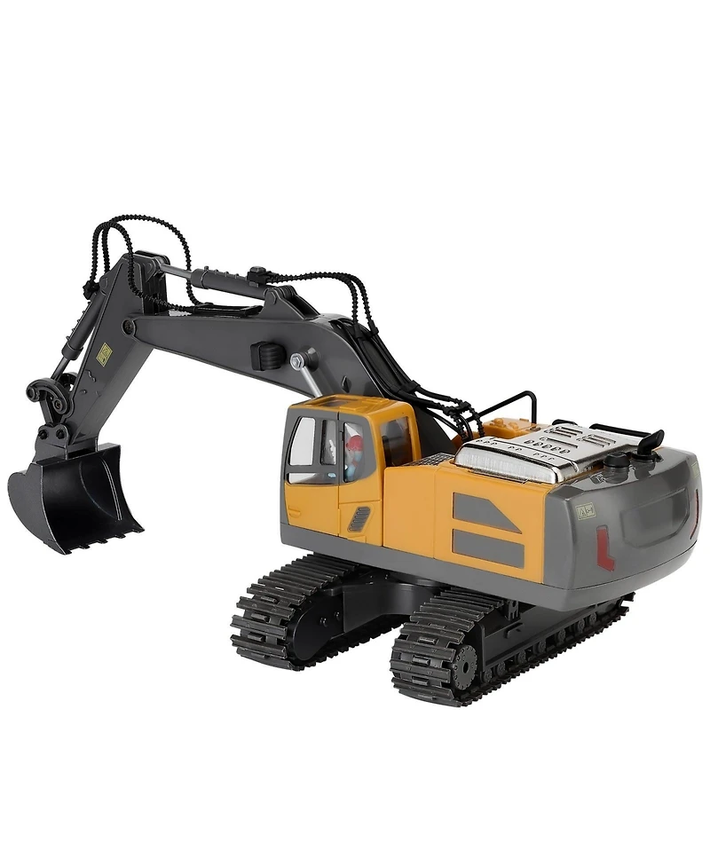 Sugift 1:20 Scale Rc Excavator with Lights, Sounds & 2 Batteries