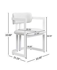 Streamdale Furniture + 2 Pc. Set + Fabric & Metal + Upholstered + Dining Chairs