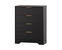 gaomon 5 Drawer Modern Storage Chest of Drawers, Organizer Cabinet Fluted Dresser