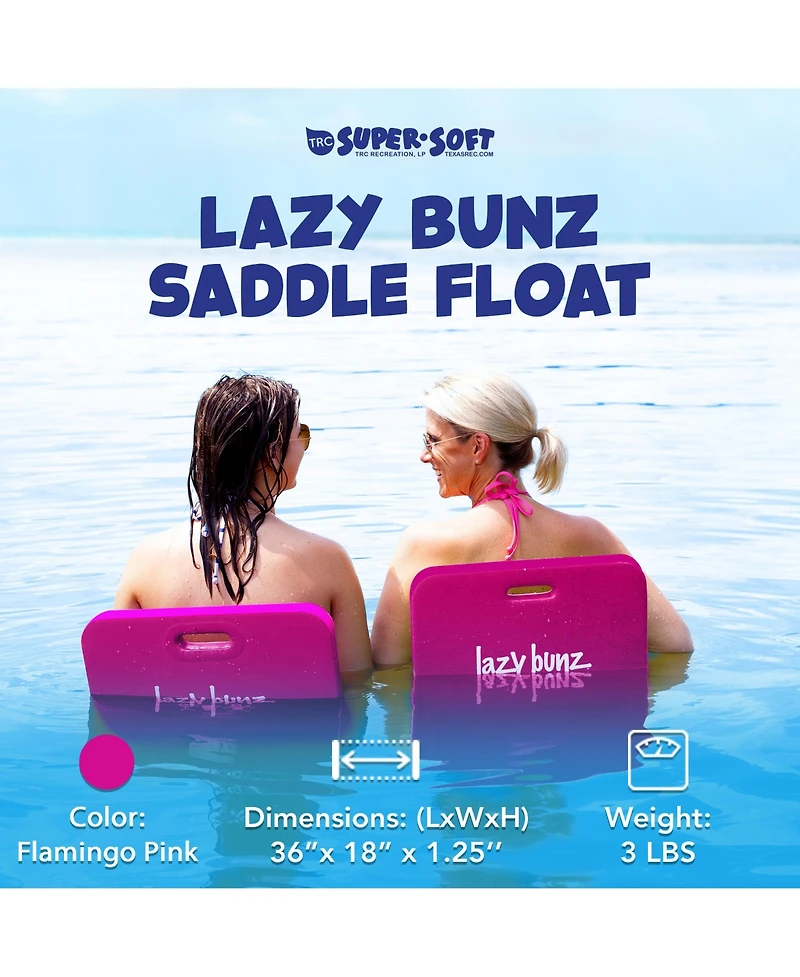 Trc Recreation Lazy Bunz Foam Water Saddle Swimming Pool Float