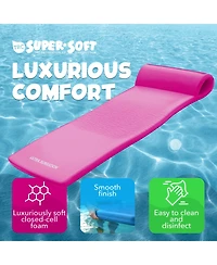 Trc Recreation Ultra Sunsation 2.5 Inch Thick Foam Pool Float Lounge Mat, Pink