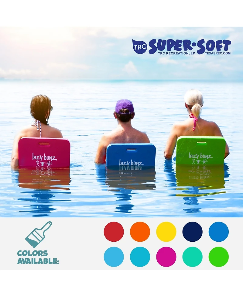 Trc Recreation Lazy Bunz Foam Saddle Swimming Lounger Pool Float, Mint Green