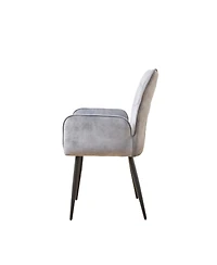 Streamdale Furniture Velvet Dining Chairs (Set of 2