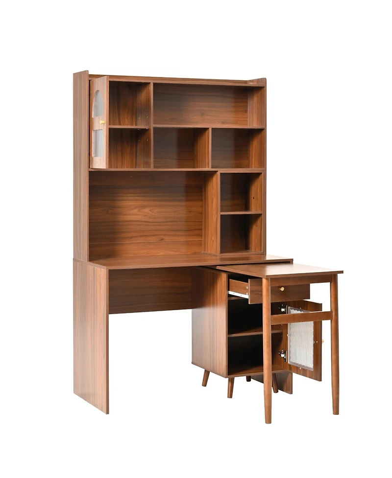Streamdale Furniture Rotating Computer Desk with Storage