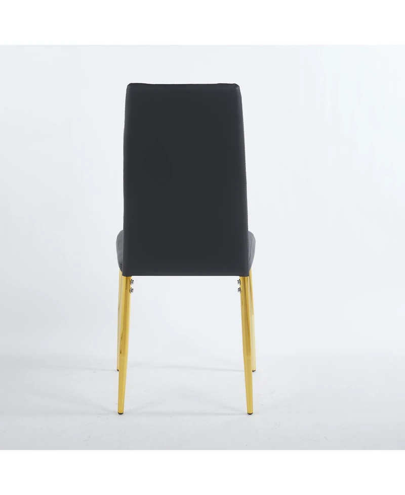 Streamdale Furniture Mid-Century Glass Top Dining Set