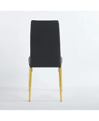 Streamdale Furniture Mid-Century Glass Top Dining Set