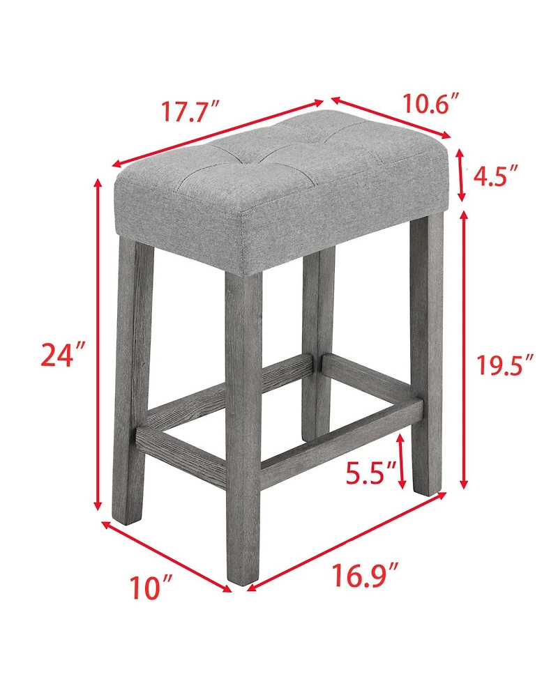 Streamdale Furniture Industrial Bar Table Set with Power Outlet