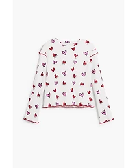 Desigual Girls Girls's Long-sleeve T-shirt with hearts