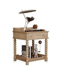 Streamdale Furniture Nightstand with Drawer & Shelf