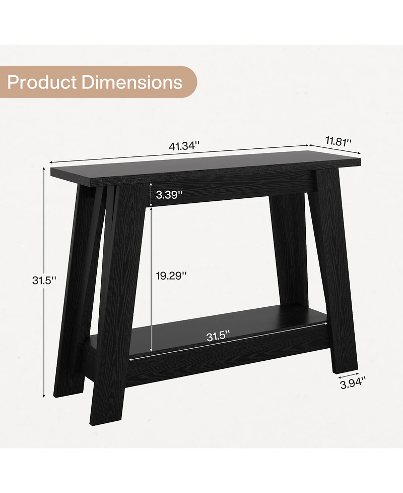 Tribesigns 41.3" Farmhouse Console Table