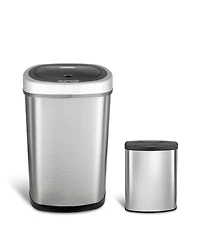 Ninestars Rectangular Motion Sensor Trash Can 13.2 Gallon & Gallon