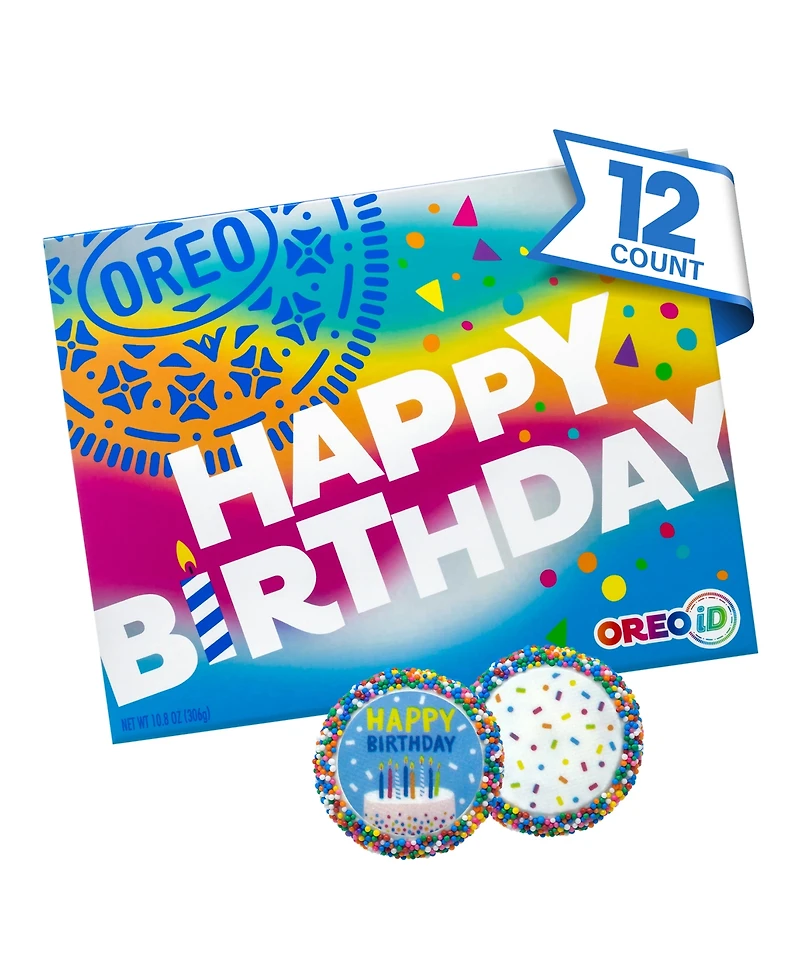 Oreo Birthday Chocolate Cookies Box, 12-Pc.