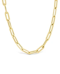Sterling Forever Thin Paperclip Chain Necklace