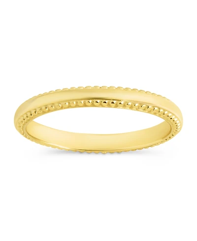 Sterling Forever Kayden Thin Textured Ring
