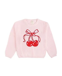 Sweet Wink Baby Girls Cherry Coquette Knit Sweater