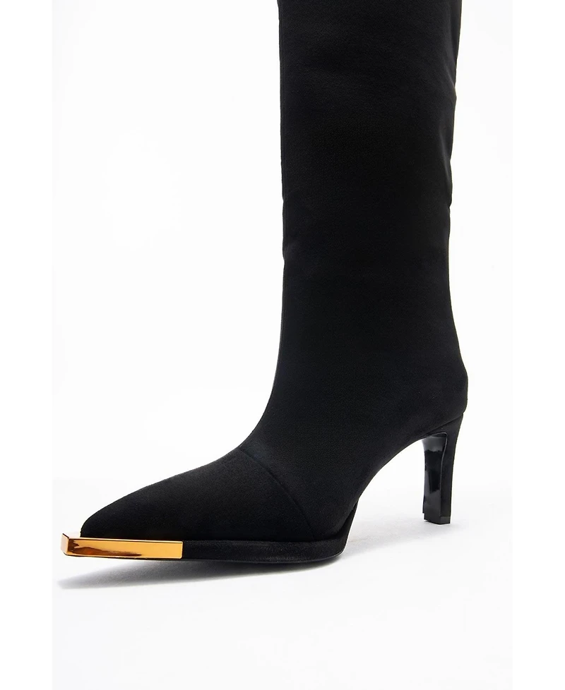 Prologue Shoes Women's Lexa Pointed Toe Knee High Boot