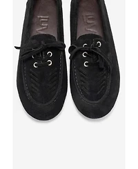 Forever & Always Shoes Lorven Leather Lace Up Loafer (Women)