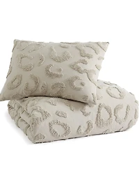 Peri Home Chenille Leopard 2-Pc. Duvet Cover Set, Twin/Twin Xl
