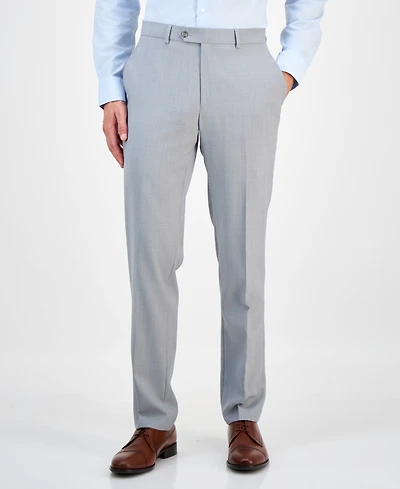 Bar Iii Men's Slim-Fit Wool Sharkskin Suit Pants, Created for Macy's