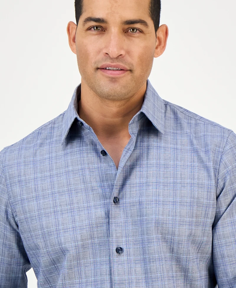 Club Room Men's Pioloa Plaid Shirt, Created for Macy's