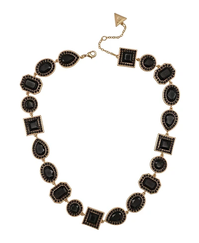 Guess Rhinestone Silver-Tone Statement Necklace