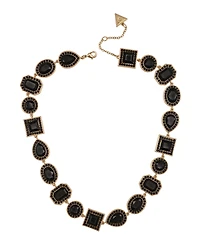 Guess Rhinestone Silver-Tone Statement Necklace