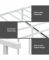 gaomon Full Size Metal Bed Frame with Headboard & Footboard 4 Storage Drawers No Box Spring