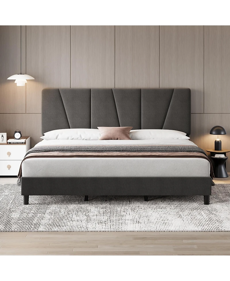 gaomon Twin Size Bed Frame with Headboard Adjustable