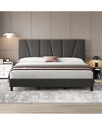 gaomon Twin Size Bed Frame with Headboard Adjustable